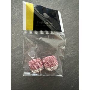 Pink & Silver Big toe Press-On Nail